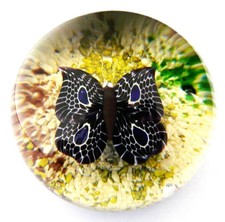 Presse Papier Cristal Baccarat Papillon 1978