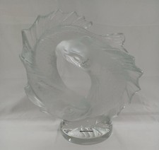 SCULPTURE DOUBLE POISSON/DEUX POISSONS CRISTAL LALIQUE NO BOX