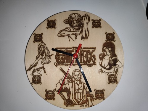 Horloge murale manga gravure - murale,