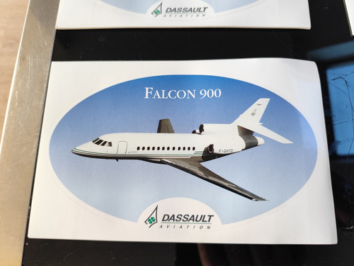 Autocollant falcon 900 - autocollant,