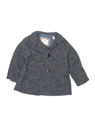 Zara girls blue coat - zara, 3