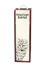 Caisse À Vin Américain Bobtail Avec Chat Art-Chien