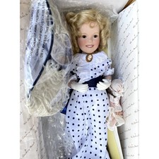 Danbury Mint Shirley Temple Tout Travestis Dessus Porcelaine Poupée Par Elke