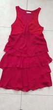 Robe rouge Jacqueline RIU, taille 36, TBE