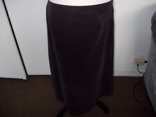 jupe vintage TARA JARMON aubergine en velours côtelé  dos ruban croisé