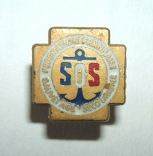 INSIGNE MINIATURE DE LA FEDERATION FRANCAISE DE SAUVETAGE ET SECOURISME - Drago