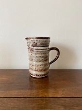 ROGER COLLET A VALLAURIS PICHET EN GRES EMAILLE MOUCHETE SIGNE CLAY VASE