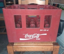 Caisse compartiment plastique rouge casier bouteille Coca Cola red bottle case