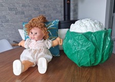 Poupée choux fleur Vintage Cauliflower Kid Italie Effe  Cabbage 1984
