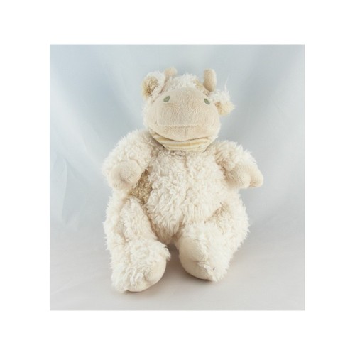 Doudou vache blanc - , beige