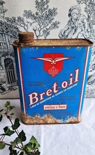 ANCIEN BIDON HUILE BRET OIL AVION GARAGE AUTO MOTO
