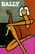 BALLY CHAUSSURES Rizb - POSTER HQ 50x70cm d'une AFFICHE VINTAGE