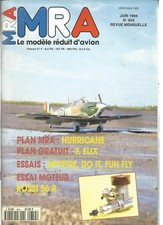  M.R.A N°654 PLAN : "F-ELIX" AVION RETRO / HURRICANE / LA CONSTRUCTION / FUN FLY