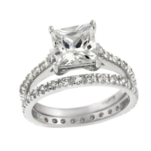 Argent sterling zircon - argent,