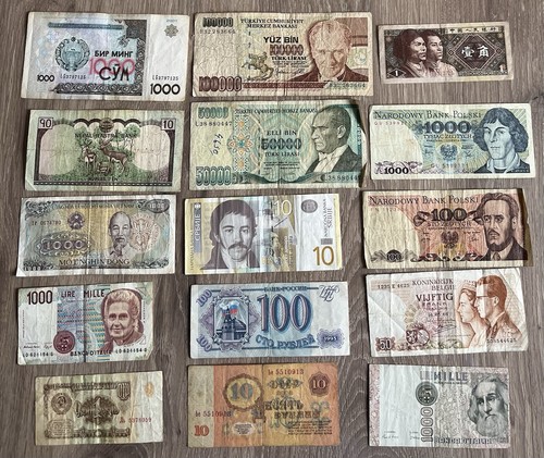 Lot billets du monde - lot, 25