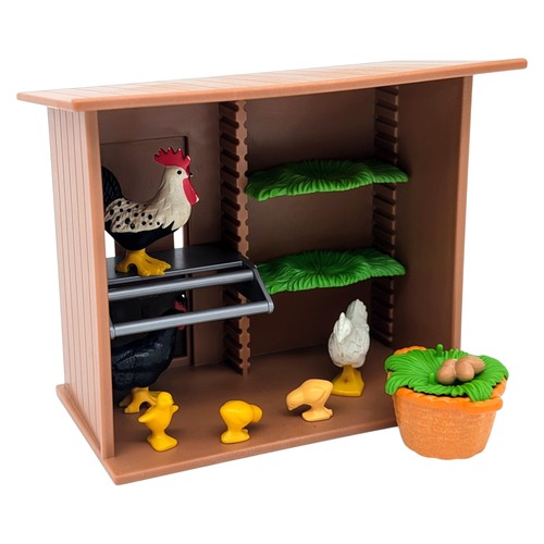 Playmobil poulailler marron