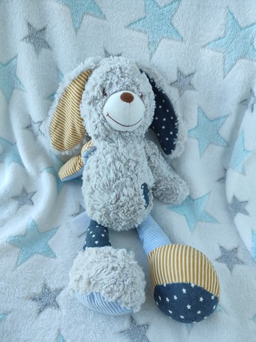 Doudou peluche lapin gris - doudou,