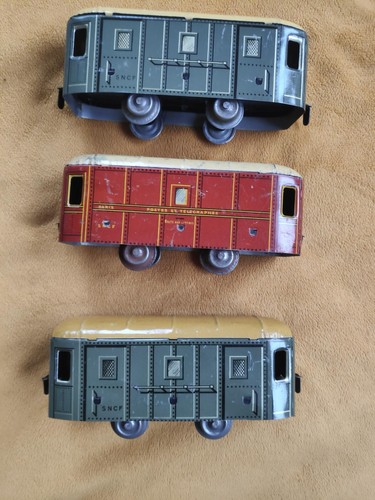 Lot jouets anciens wagons - lot,