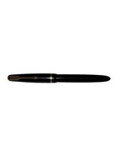 PARKER Ancien STYLO PLUME à Pompe Plume OR 18 K Carats et Bakélite Noire