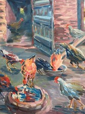 Ancienne Aquarelle Signée G