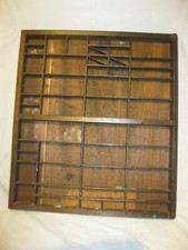 Ancien CADRE TIROIR d'IMPRIMERIE 50x44 en BOIS Objets Déco Collection Imprimeur