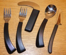 LOT 5 couverts FOURCHETTE COUTEAU CUILLERE ergonomiques AMEFA medicale HANDICAPE