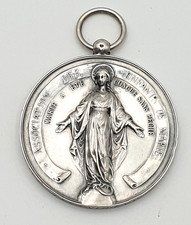 MÉDAILLE de la VIERGE  As. des Enfants de MARIE 1899 Paroisse St François SALES
