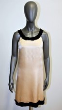 MARY QUANT'S GINGER GROUP 60s satin evening strapless dress 13UK 8/10US Made UK
