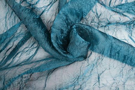Organza soie plissé canard - organza,