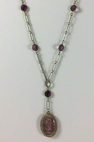 Collier intaille verre a - collier,