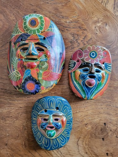 Masques mexicains terre - 3,