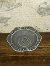 Cendrier  publicitaire en céramique  "LOTO"