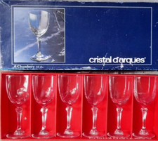 Cristal d'arques 6 verres a