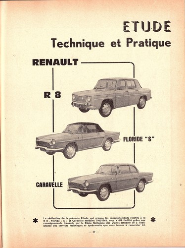 Renault 8 floride - ▬►,