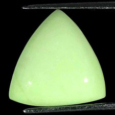 08.30Cts Naturel Citron Chrysoprase Poire Cabochon Perdre Pierre Précieuse