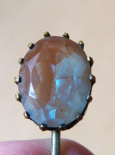 Epingle de cravate  19e en métal et saphirette saphiret pin