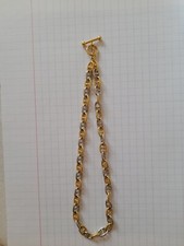 collier chaine maille marine