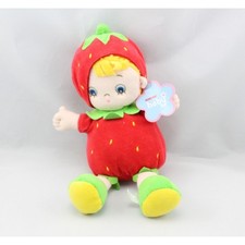 Doudou poupée fraise rouge AURORA BABY - 16566