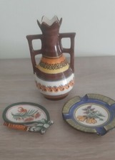 Lot Henriot Quimper Vase Et 2