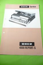 Service Manuel D'Instructions Uher 4000 REPORT-S, Original