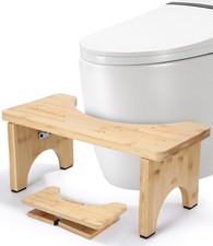 Tabouret de toilette en bambou