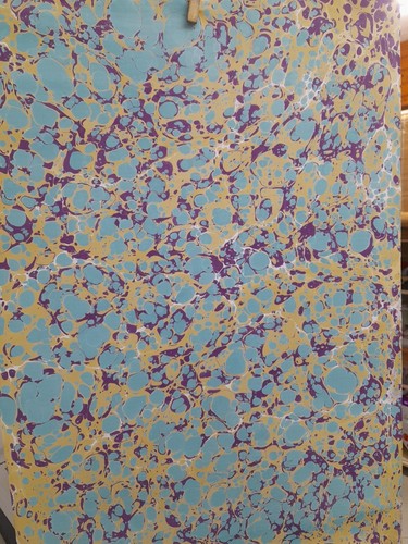 Papier marbré cuve de - la,