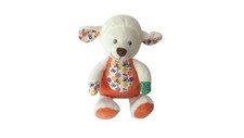 Peluche mouton musicale 27 cm Nicotoy Simba Toys blanc orange comme neuf