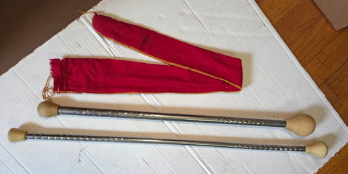 Two vintage twirling batons - vintage,