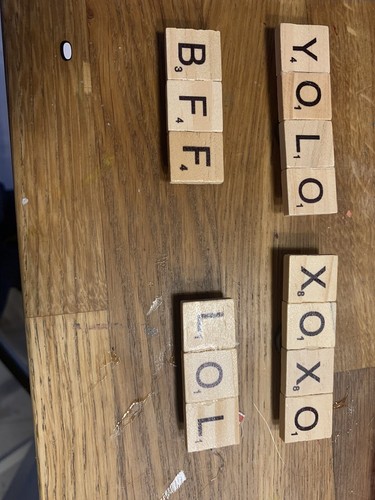 Scrabble letter word magnets - scrabble,