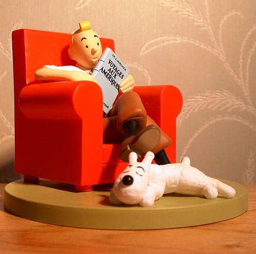 Figurine tintin dans - tintin, un