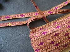 ANCIEN GALON EGLISE ORNEMENT SOUTANE CURE -500 cm - B 53