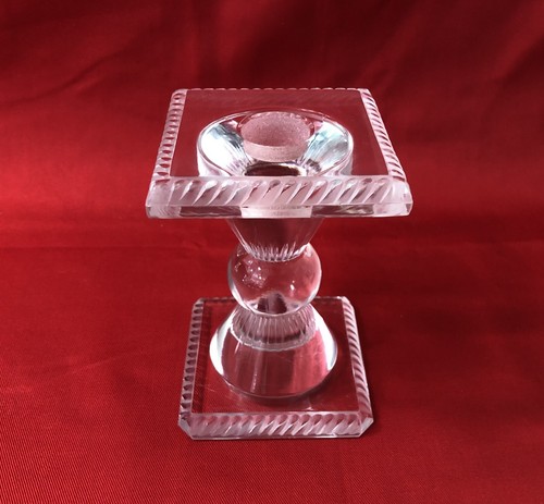Bougeoir cristal signé - en,