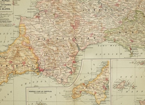 1903 ancien carte angleterre - ancien,