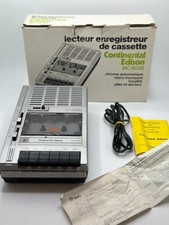 Continental Ed Lecteur Cassette Enregistreur Magnétophone K7 + Test OK ! no sony